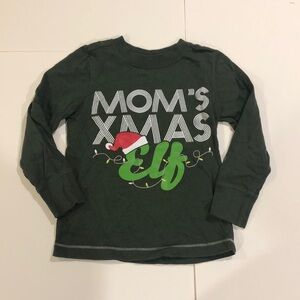 Old Navy 4T Mom’s Xmas Elf Christmas Pajamas Long Sleeve shirt Size 4T